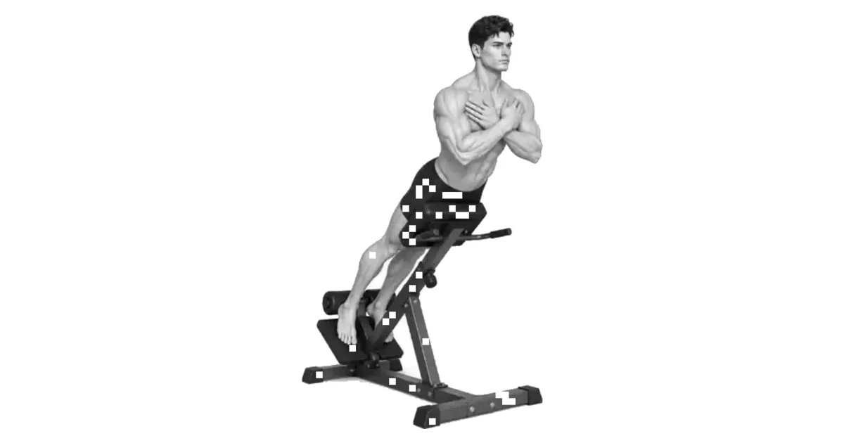 Mga pangunahing pinagsanib na trajectory sa panahon ng back extension (bodyweight)