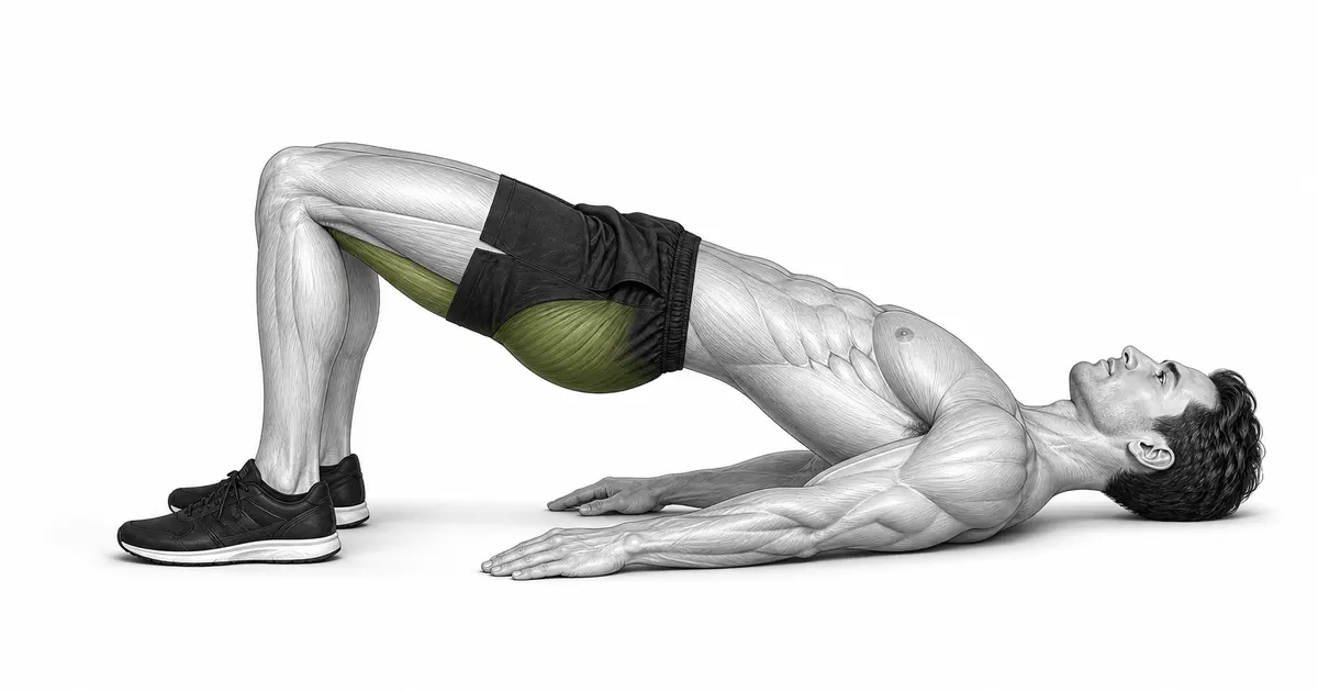 Ponte per glutei — La pressione dell'intera suola stabilizza entrambi i bacini