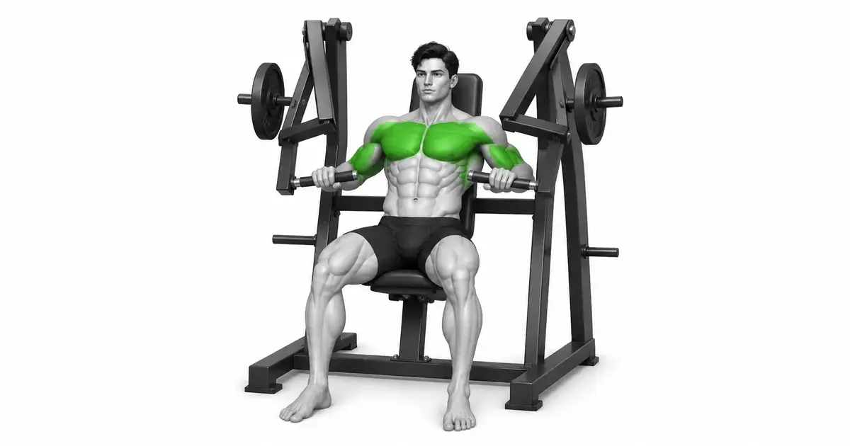 Hammer Strength Chest Press ၊ — ပင်နံပါတ်များနှင့် လီဗာများကို စစ်ဆေးပြီး တူညီသောဒစ်ကို တင်ပါ။