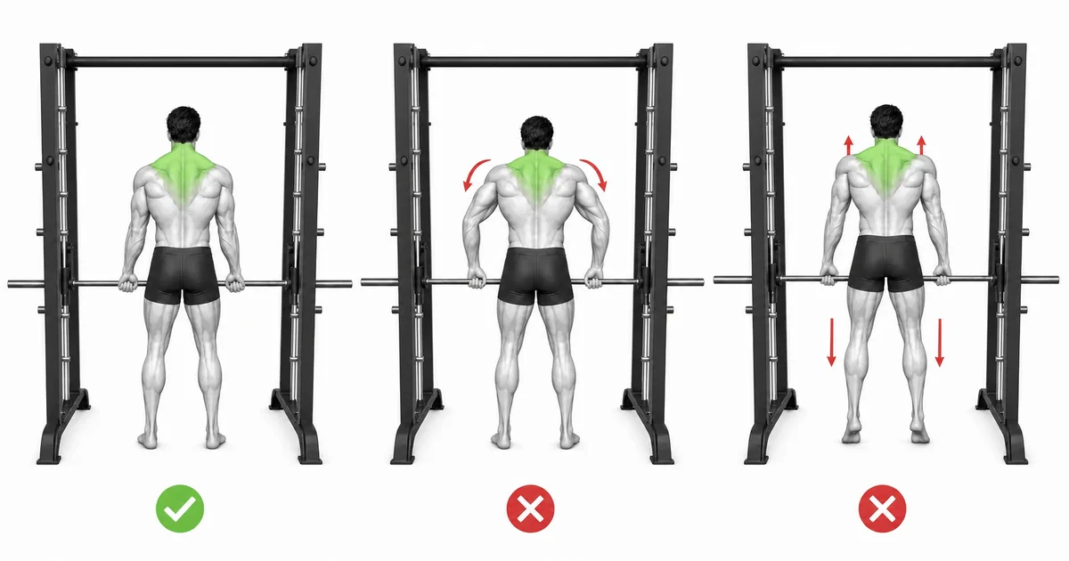 Stroj pokrčí rameny — Vyberte rozsah a zatížení, které udrží Machine Shrug opakovatelné