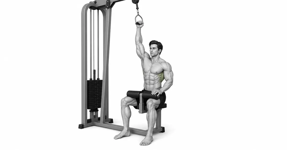 Single-arm lat pulldown — Ihambing ang mga panig sa ilalim ng parehong setup, hindi sa pamamagitan ng momentum