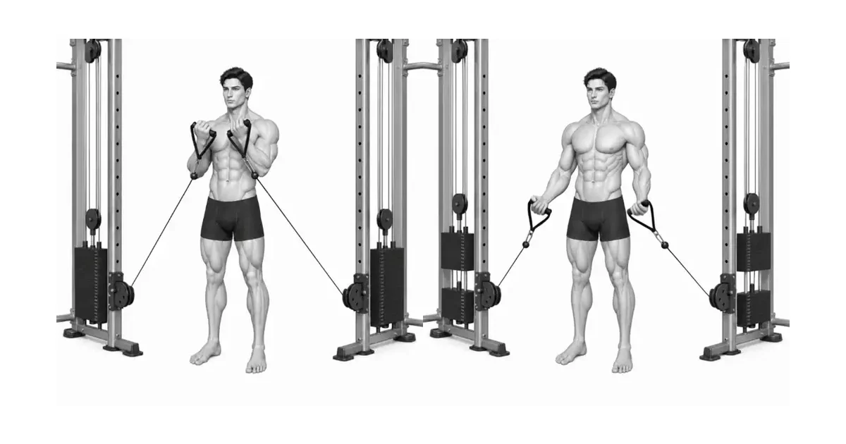 Cable Biceps Cross — Pumili ng range at load na nagpapanatiling nauulit ang Cable Biceps Cross