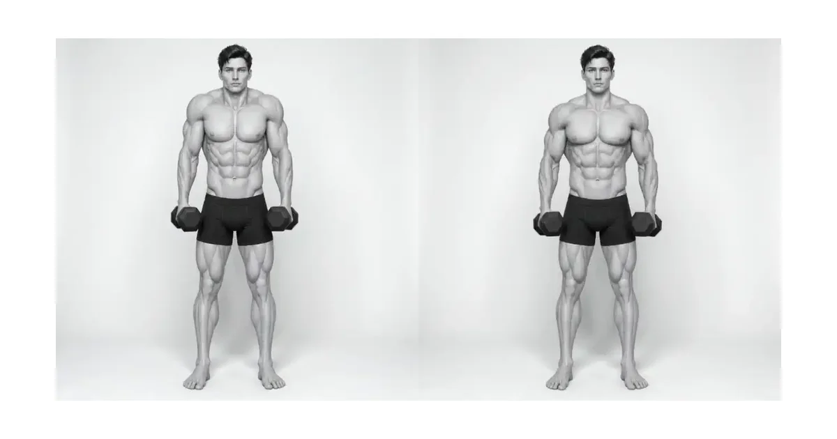 Dumbbell Shrug — Dumbbell Shrug ကို ထပ်ခါတလဲလဲ ပြုလုပ်နိုင်စေမည့် အကွာအဝေးကို ရွေးချယ်ပြီး ဝန်ကို ရယူပါ။