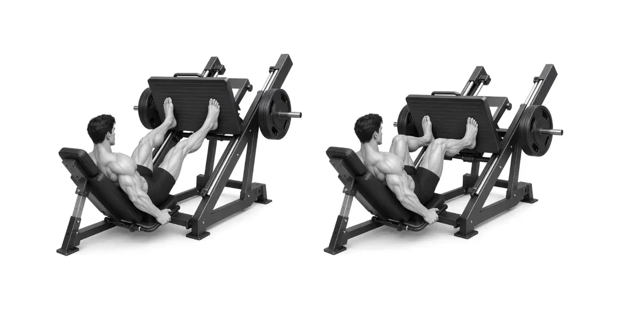 Leg Press — Itulak ang footrest gamit ang iyong buong paa, hindi lang isang daliri o sakong