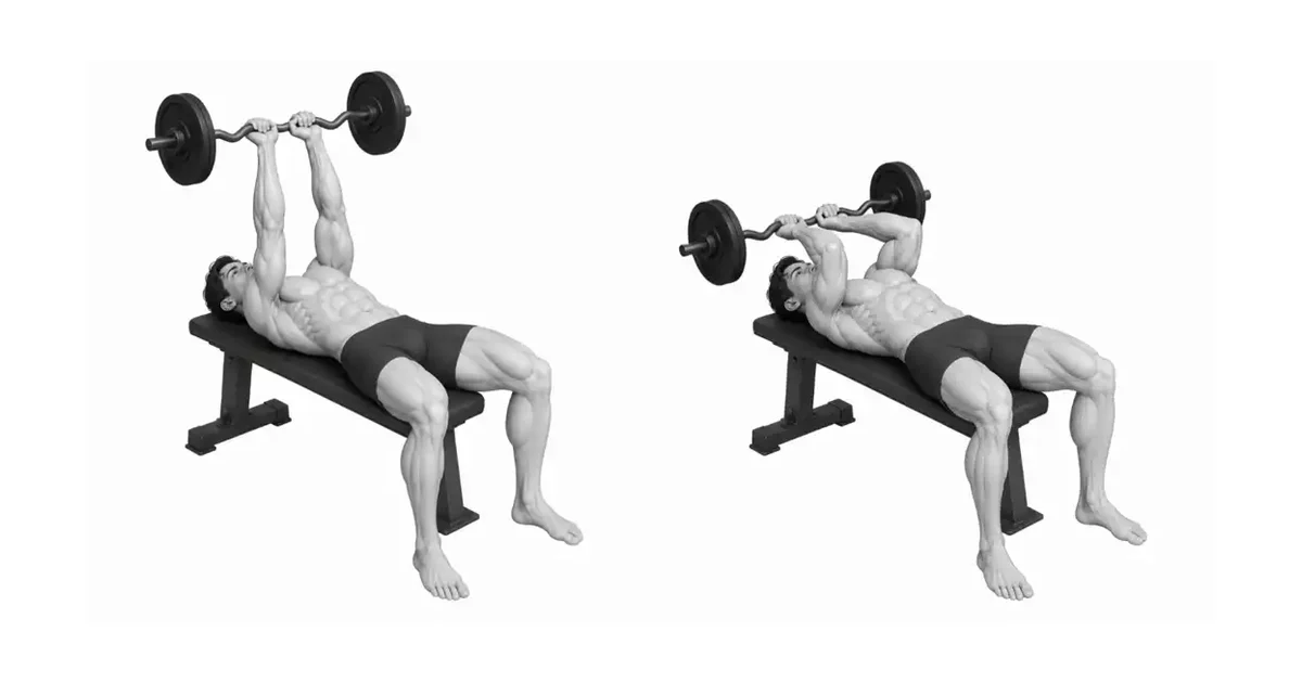 اکستنشن سه سر بازوی دروغ گفتن — محدوده و باری را انتخاب کنید که Extension Liing Tricep قابل تکرار باشد