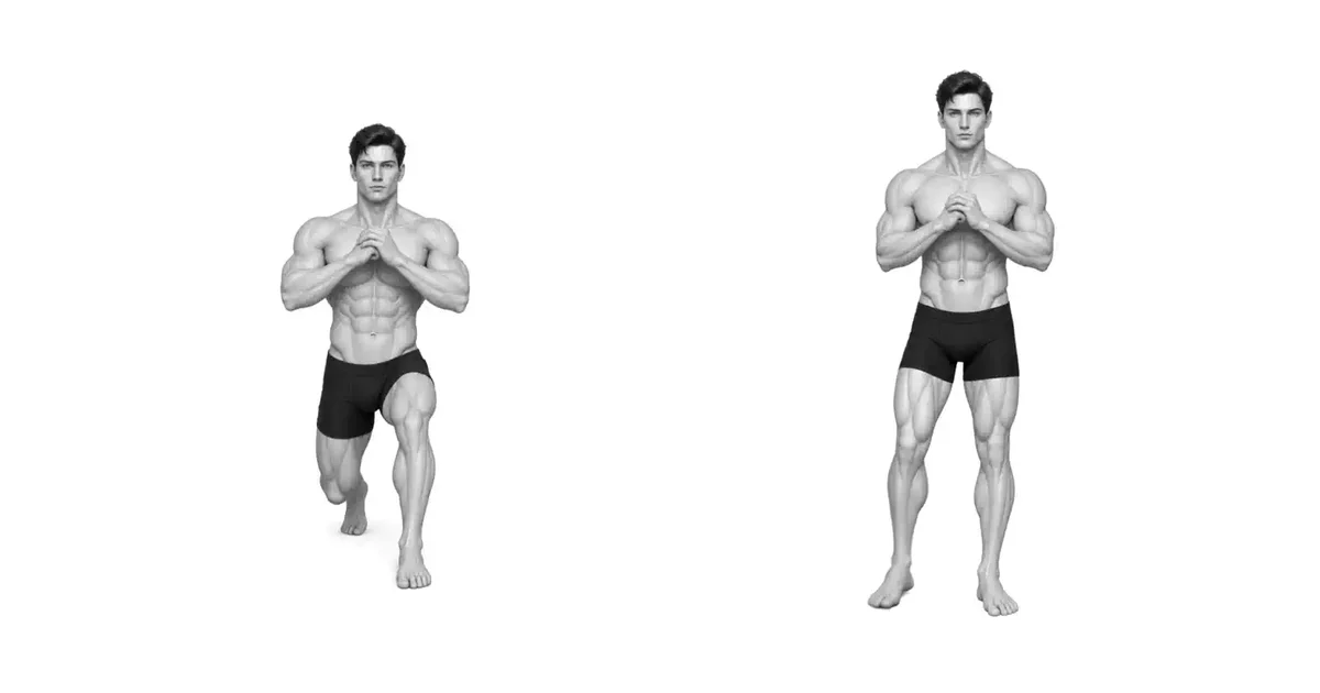 Reverse Lunge — Ilagay ang magkabilang paa sa dalawang parallel na riles sa halip na isang linya.