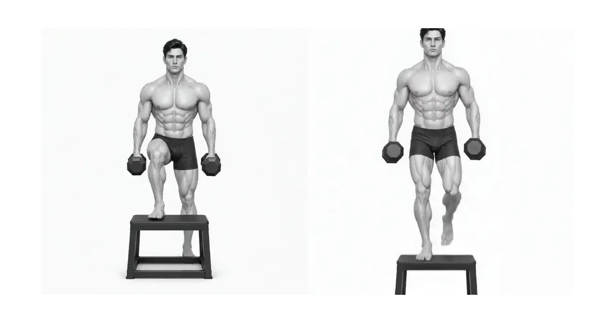 Step-Up — ارتفاعی که امکان کنترل باسن و زانوها را فراهم می کند نسبت به جعبه های بلند اولویت دارد.