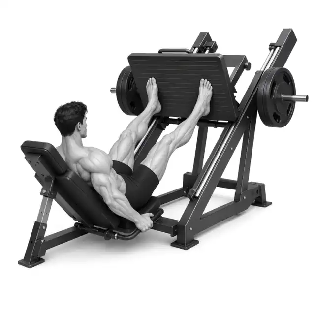 Demonstrasyon ng galaw ng Leg Press