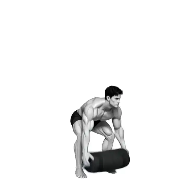 Ukázka pohybu cviku Sandbag Slam