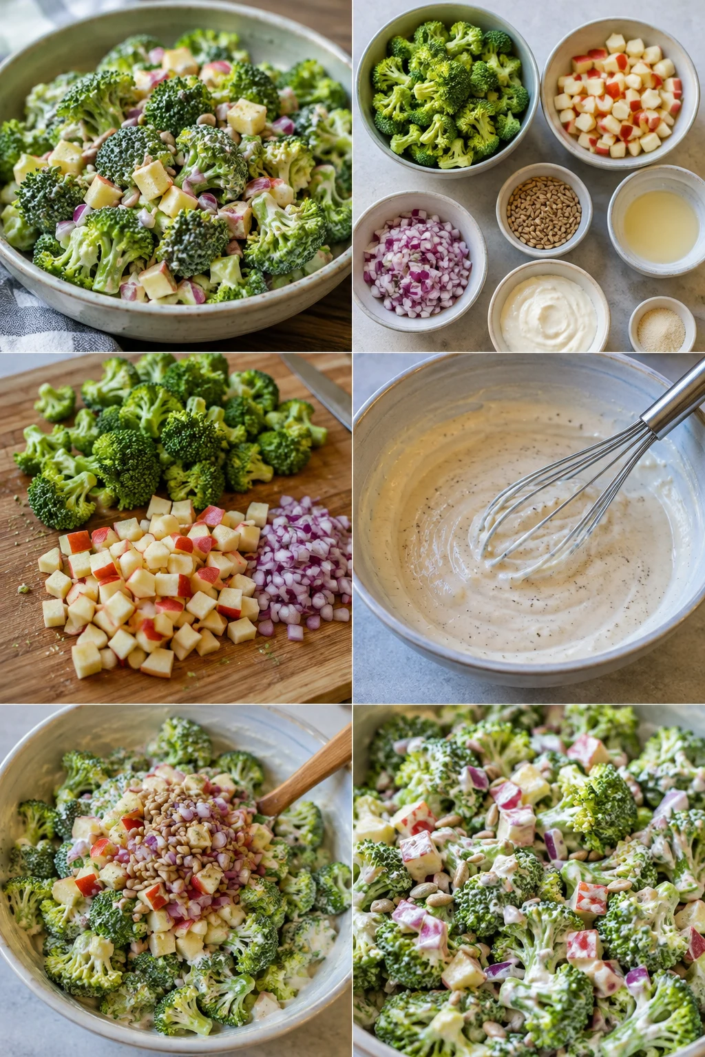 Lettere dansk Broccolisalat serveret i en afmålt portion