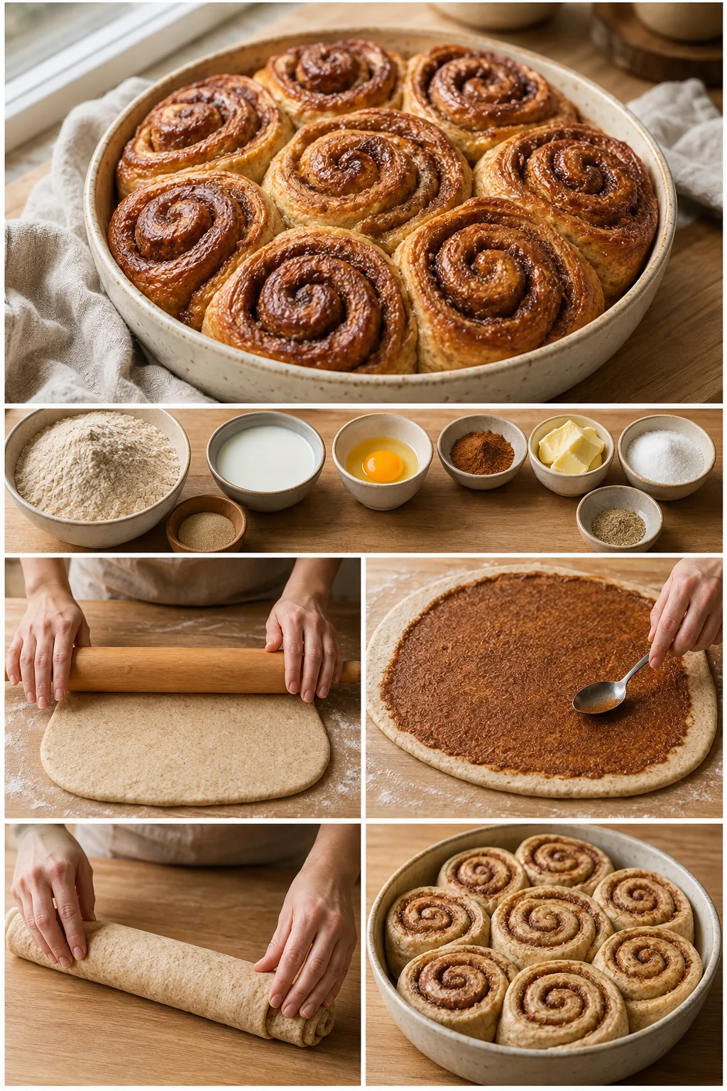 Lettere dansk Kanelsnegle serveret i en afmålt portion