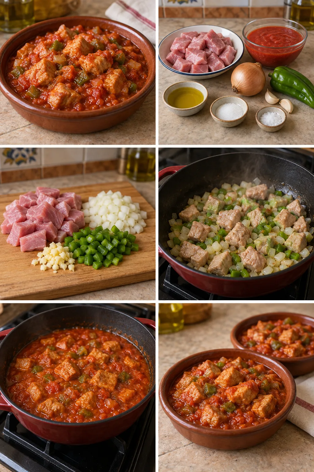 Un plato ligero terminado de Magro con tomate para dos personas