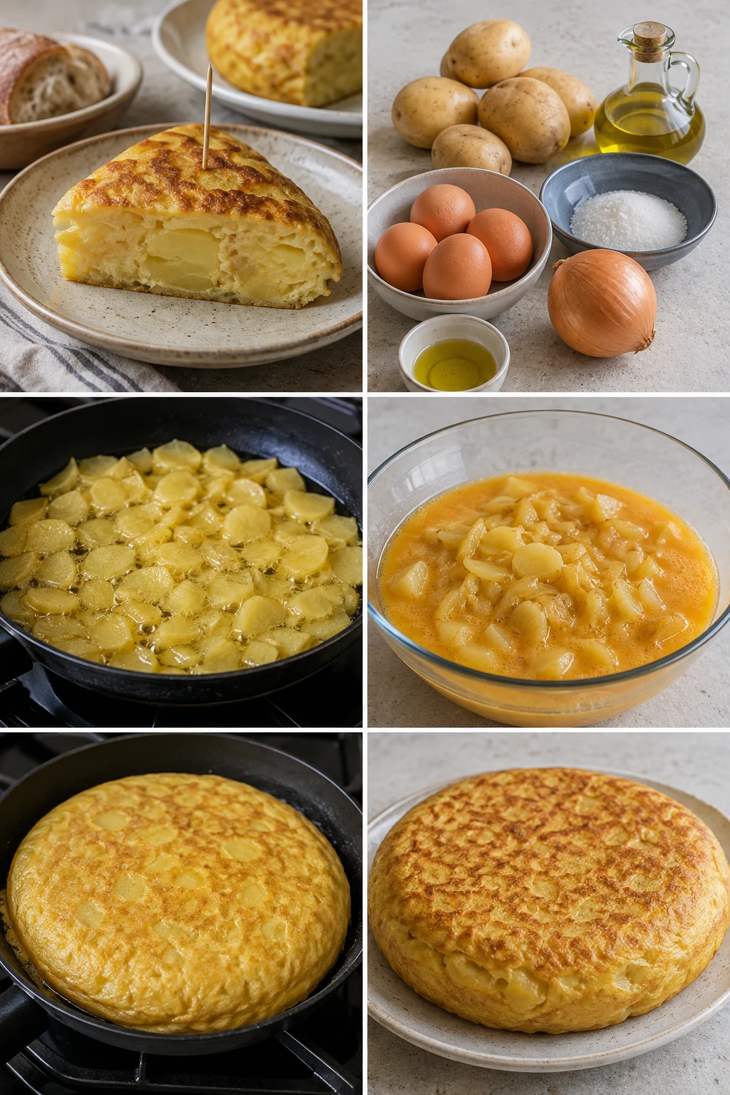 Ración terminada de Pincho de tortilla española preparada de forma más ligera