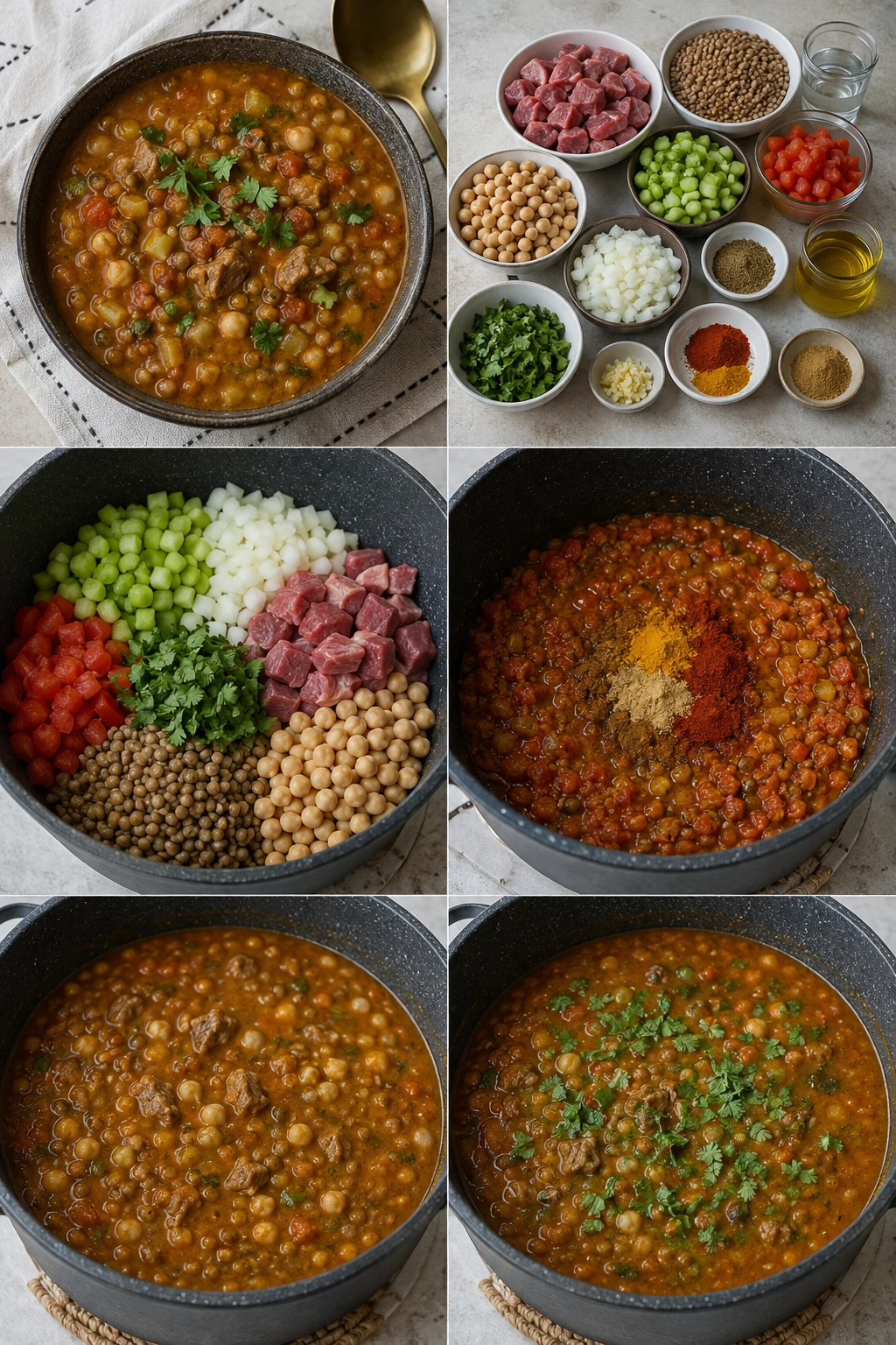 מרק חרירה ישראלי קל יותר במנה מדודה