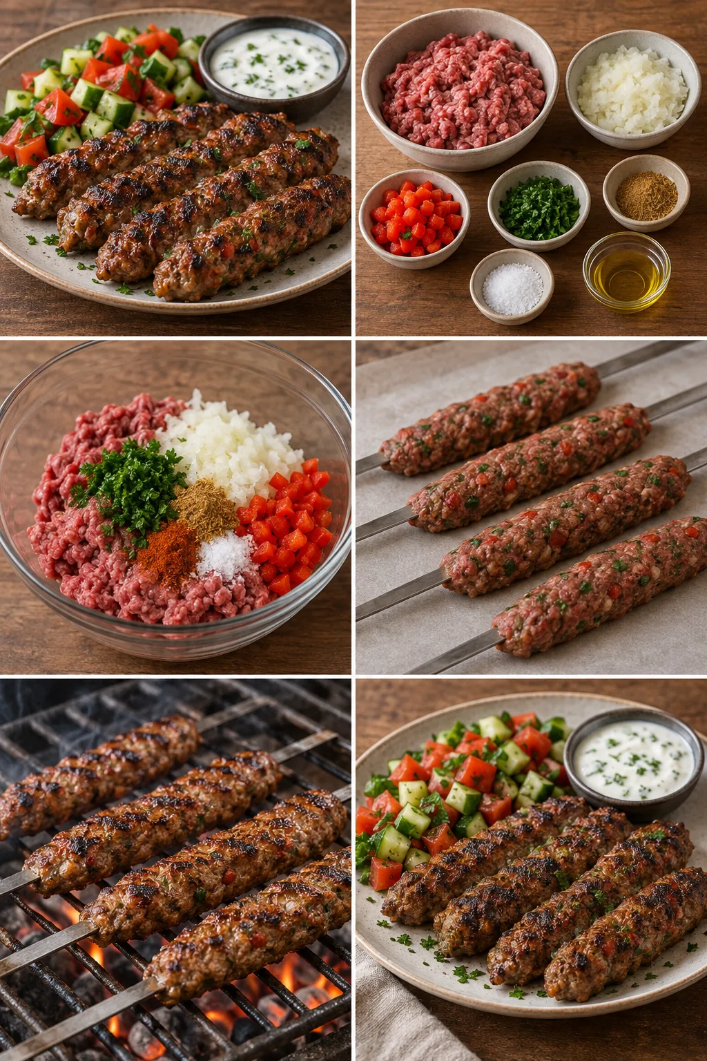 צלחת קבב טורקי קלילה ומוכנה לשתי מנות
