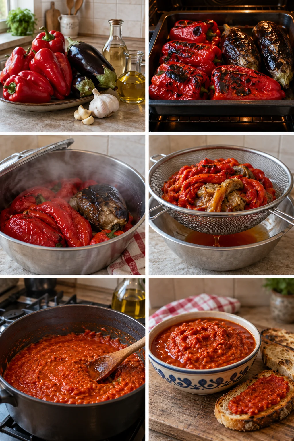 Ajvar, lakša domaća verzija spremna za posluživanje