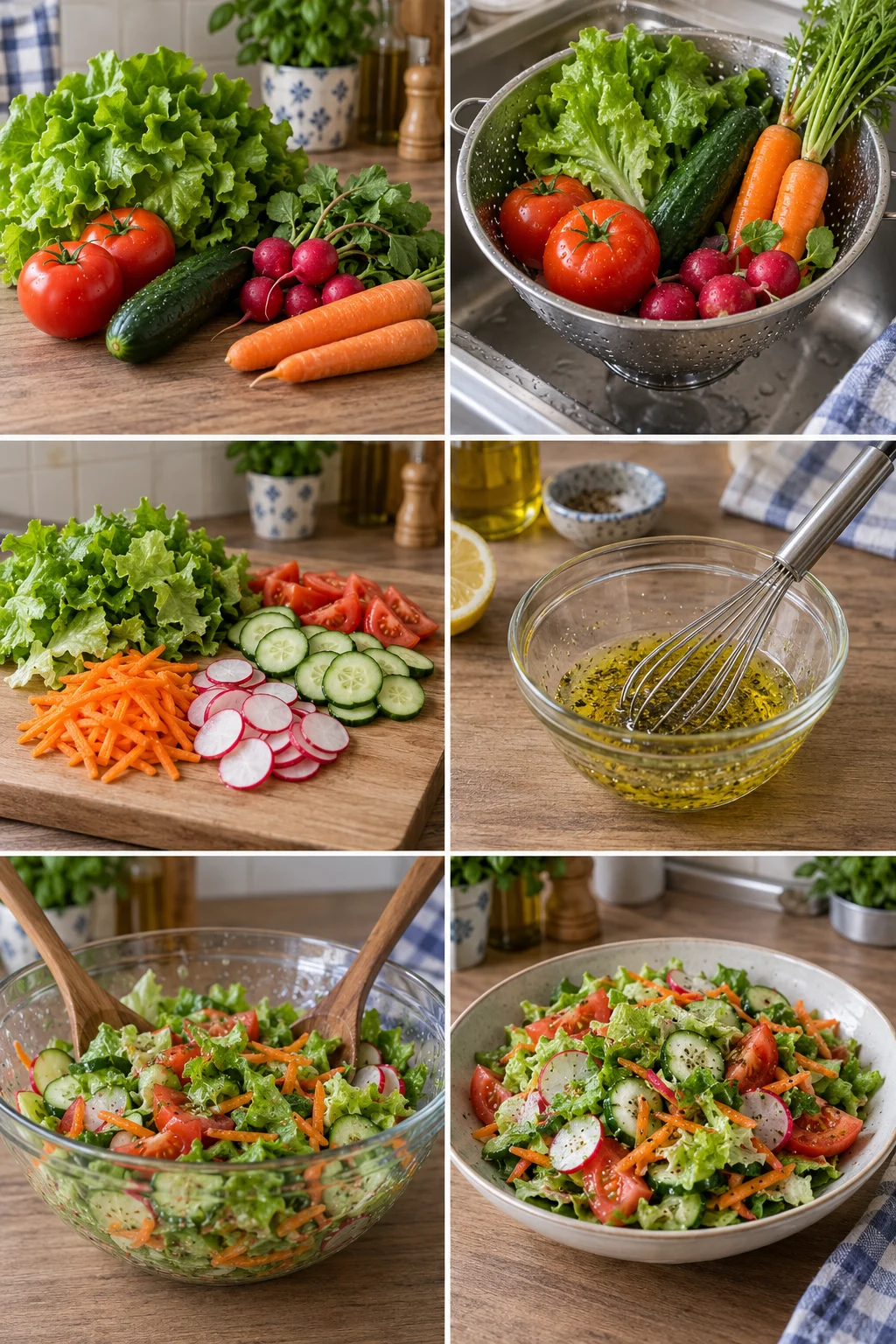 Miješana salata, lakša domaća verzija spremna za posluživanje