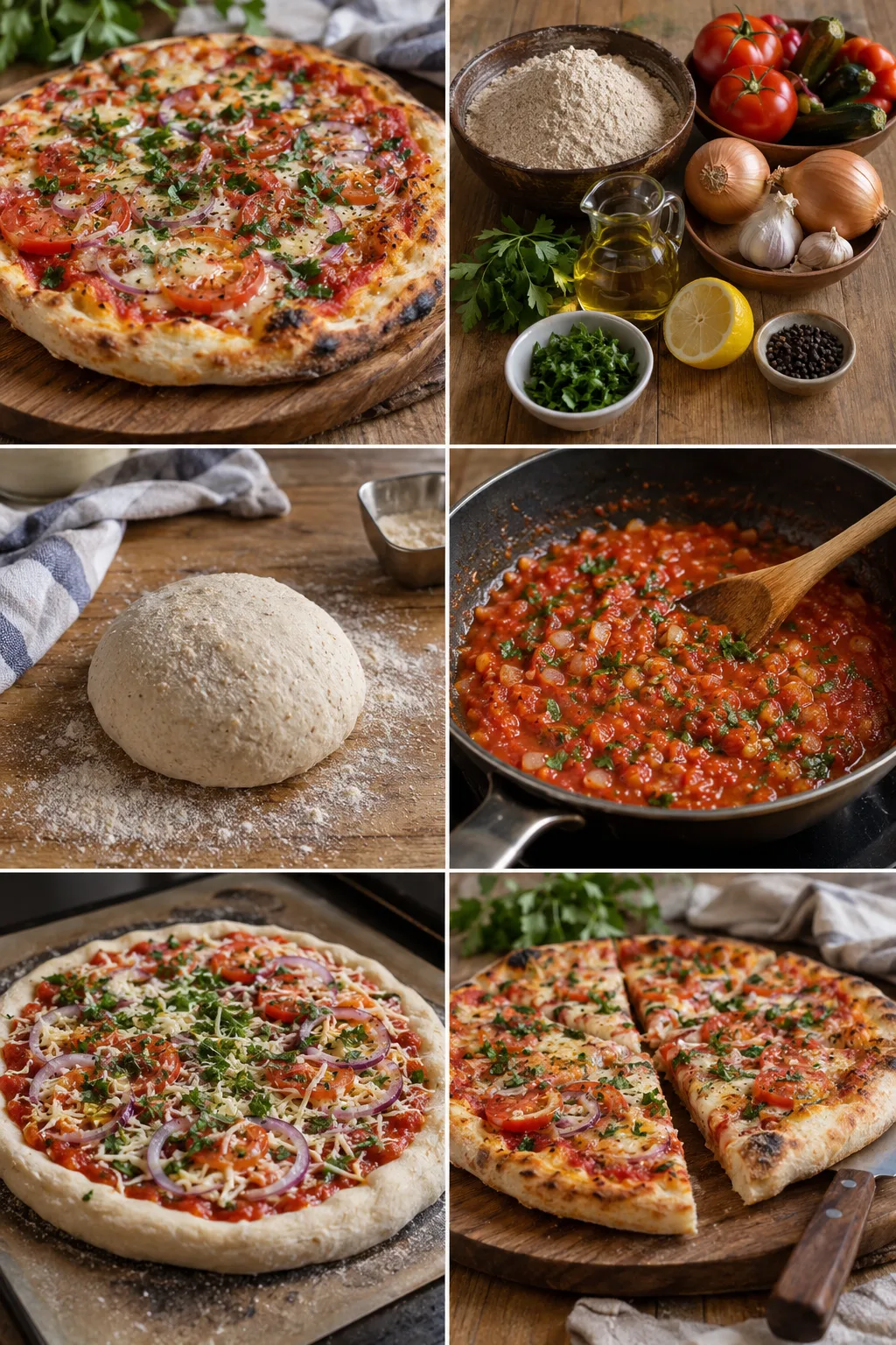 Pizza tijesto lakše i jasnijeg okusa: tijesto razvuci tanko i ostavi širok rub bez viška ulja. Pizza tijesto zadržava domaći karakter kada se tijesto razvuci tanko i ostavi širok rub bez viška ulja; približno 330–450 kcal po porciji.