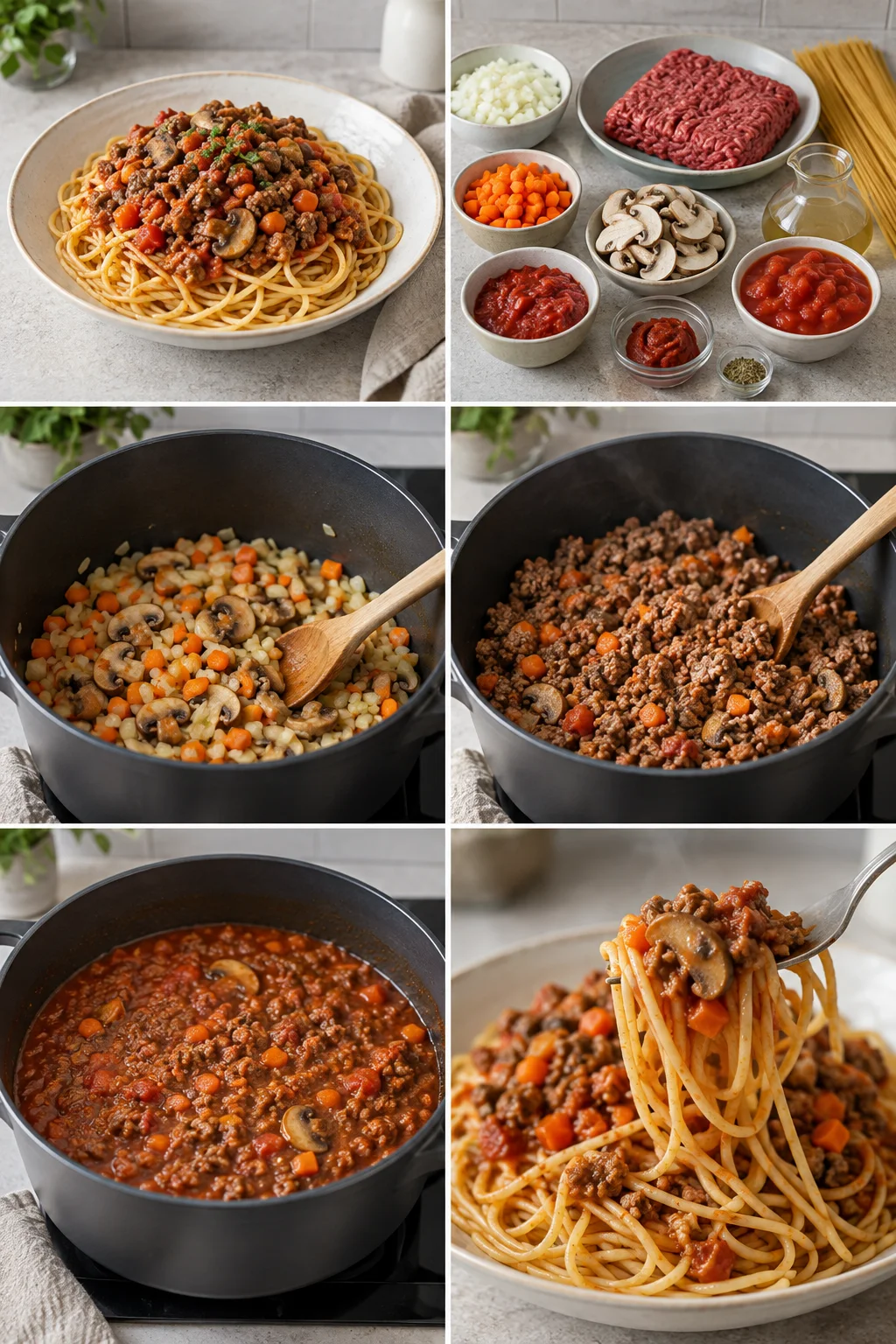Tilbúinn léttari heimilisskammtur af Hakk og spaghetti með kunnuglegu íslensku útliti
