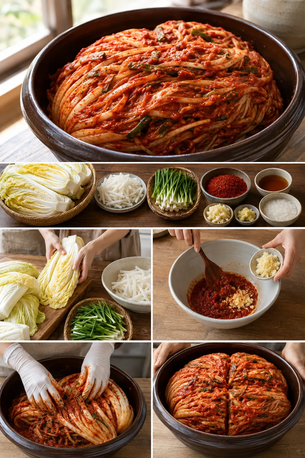 익숙한 모양과 색을 살려 가볍게 완성한 배추김치