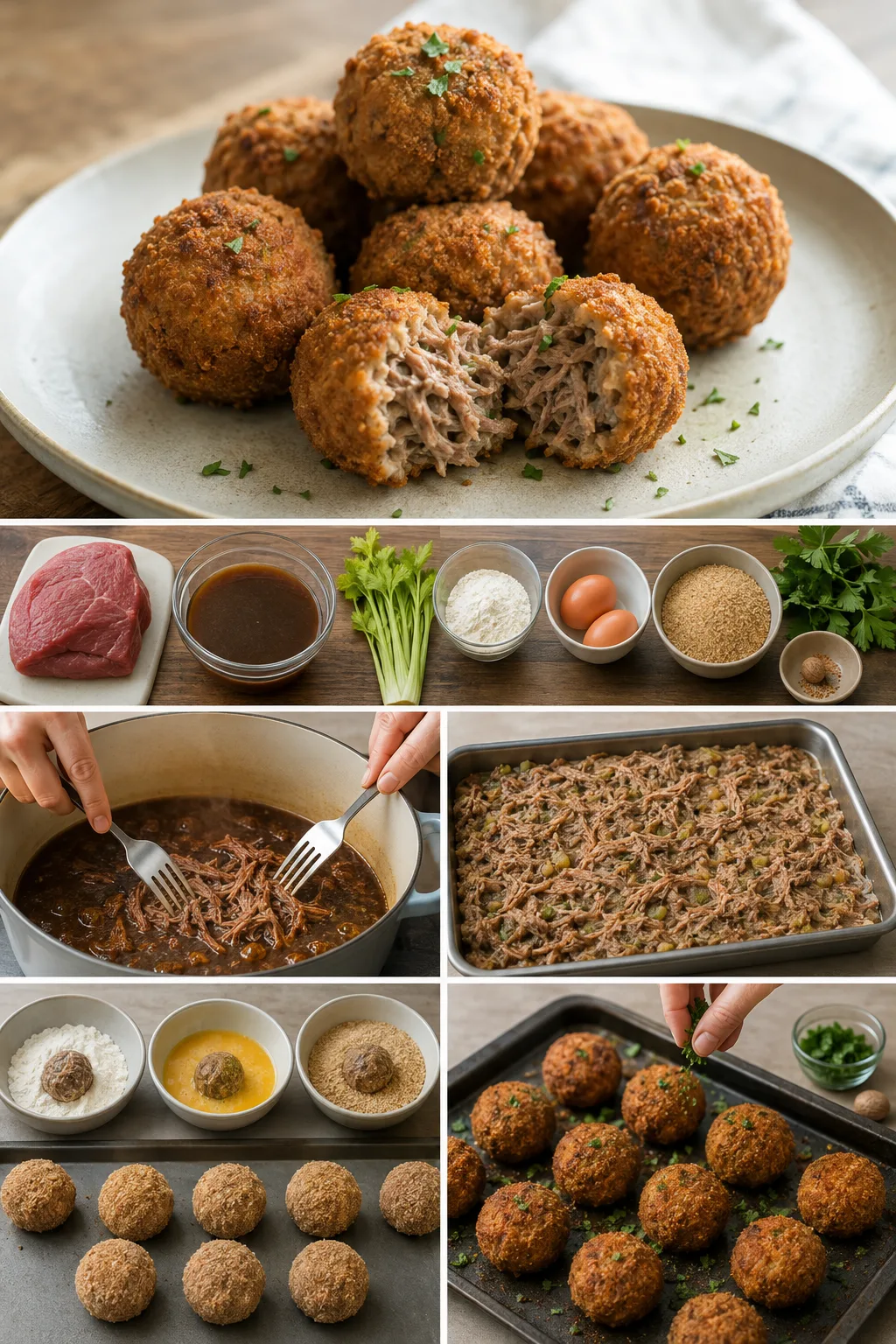 Lichtere Nederlandse Bitterballen uit de oven in een afgewogen portie
