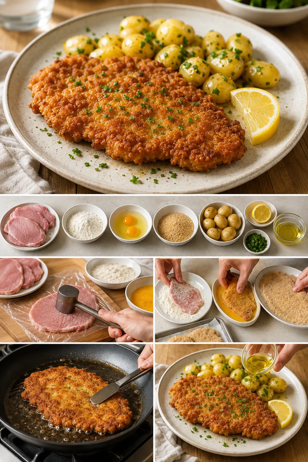 Lichtere Nederlandse Schnitzel in een afgewogen portie