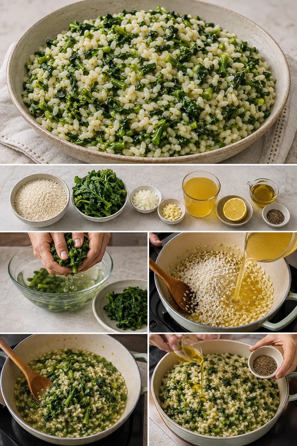 Arroz de grelos português mais leve numa dose medida