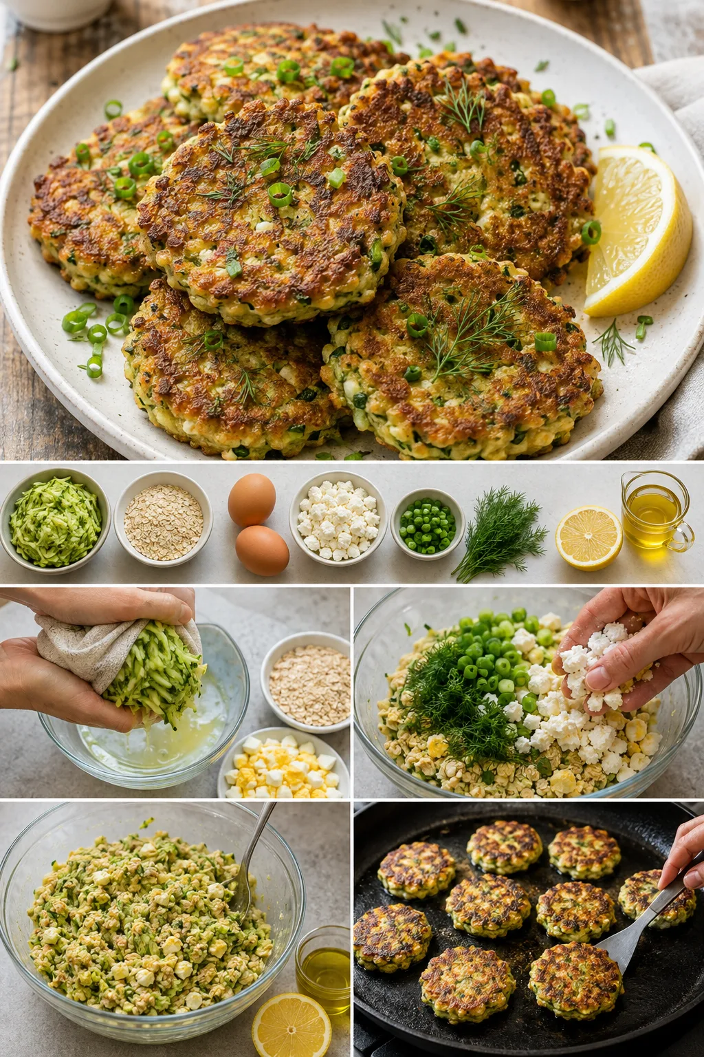 Lättare svensk Zucchinibiffar serverad i en uppmätt portion