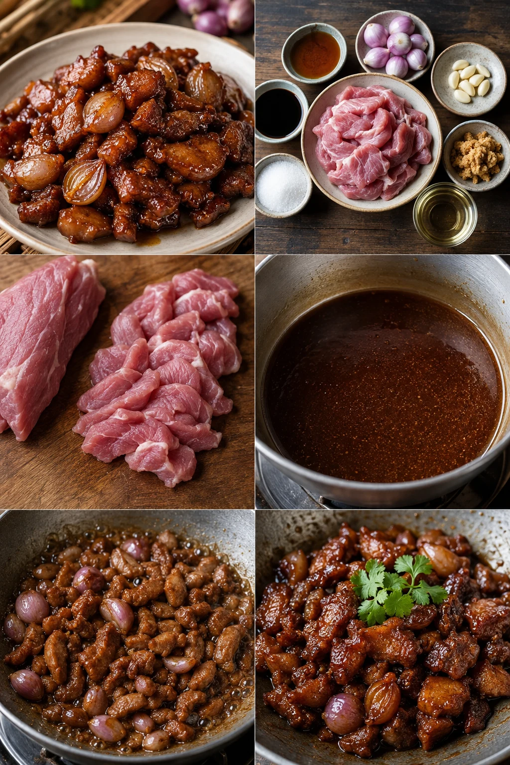 หมูหวาน แบบไทยที่เบาลงในปริมาณตวงชัดเจน