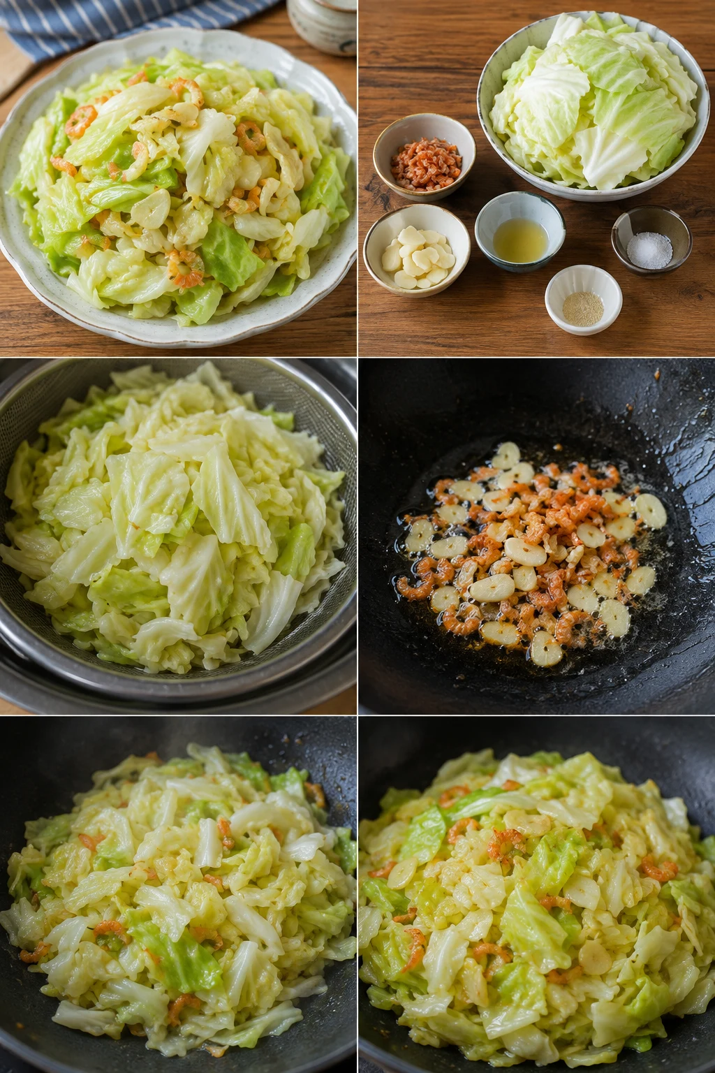 定量油鹽後完成的清爽台灣家常炒高麗菜
